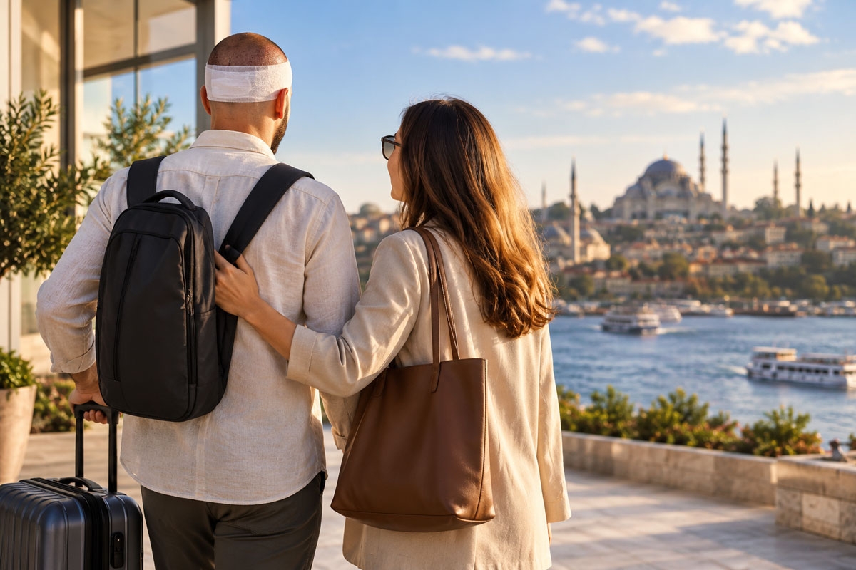 Turkey hair transplant travel puts companions in a key support role